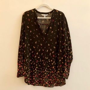 Black Multi Floral Blouse